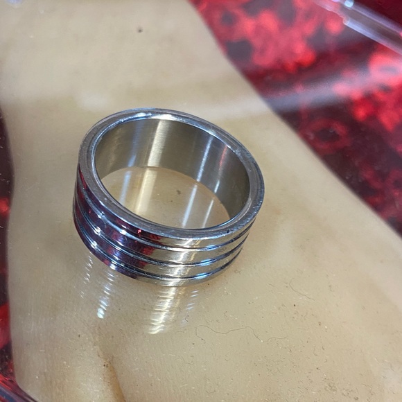 Mens Wedding Band Stainless Sz 11-1/2 - Picture 5 of 6